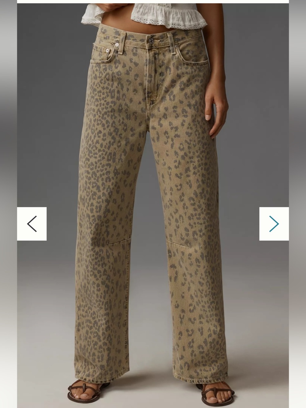 New Citizens of Humanity Miro Barrel Horseshoe Relaxed Denim Jeans Cheetah 29 - Picture 4 of 10